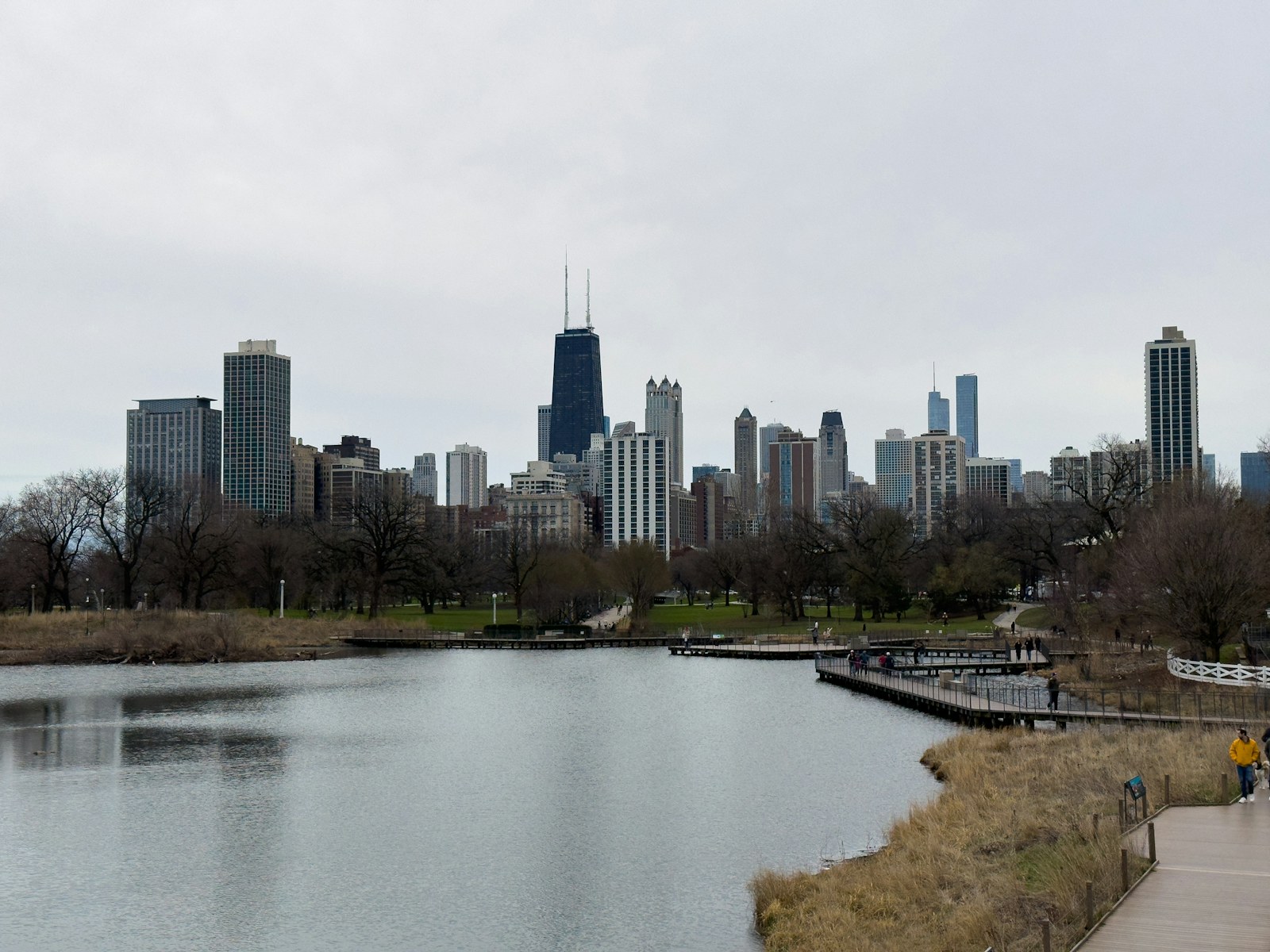 Chicago skyline viewed across Lake Michigan